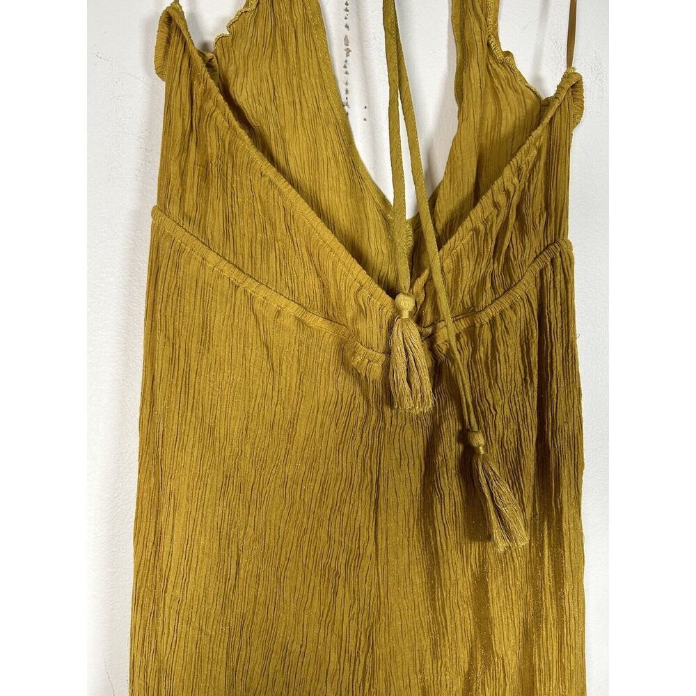 Morrisday The Label Mustard Yellow Jumpsuit Women's Size Large Boho Retro - Picture 4 of 8